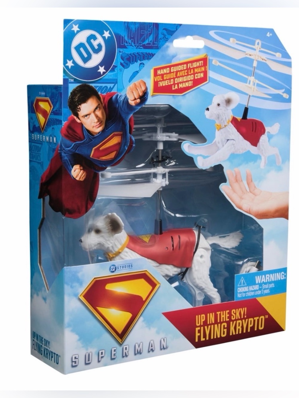 DC Comics SUPERMAN Up In The Sky! Flying Krypto- NWT